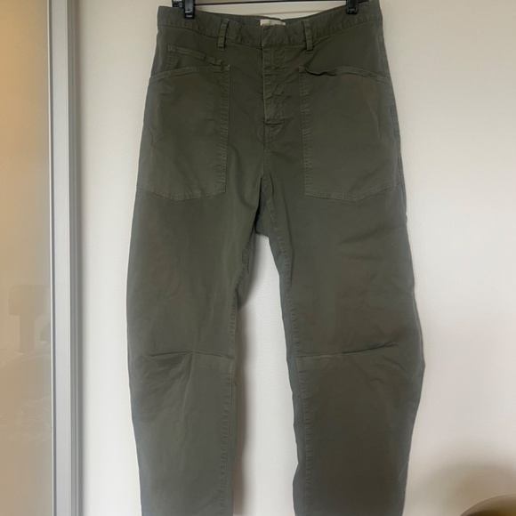 Nili Lotan Shon Crop Stretch Pant in Admiral Green - Picture 5 of 8